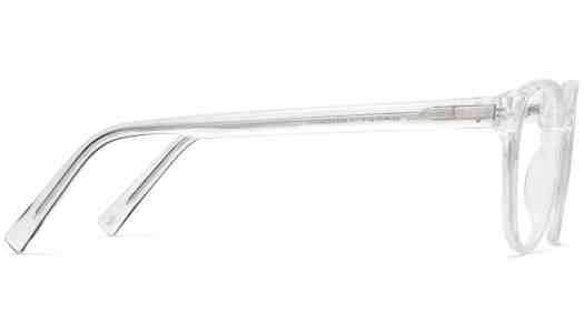 Side View Image of Whalen Eyeglasses Collection, by Warby Parker Brand, in Crystal Color