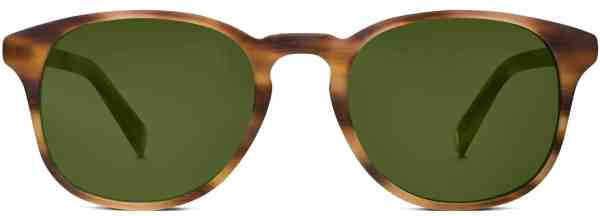 Front View Image of Downing Sunglasses Collection, by Warby Parker Brand, in English Oak Matte Color