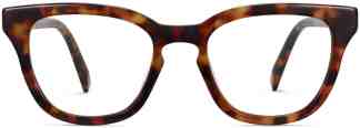 Front View Image of Della Eyeglasses Collection, by Warby Parker Brand, in Acorn Tortoise Color