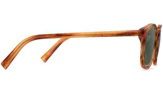 Side View Image of Downing Sunglasses Collection, by Warby Parker Brand, in English Oak Color