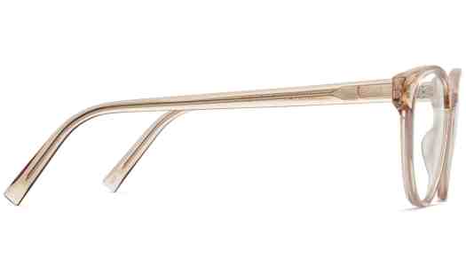 Side View Image of Wright Eyeglasses Collection, by Warby Parker Brand, in Nutmeg Crystal Color