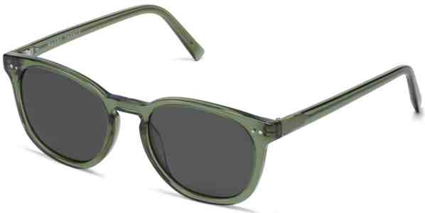 Angle View Image of Toddy Sunglasses Collection, by Warby Parker Brand, in Seaweed Crystal Color