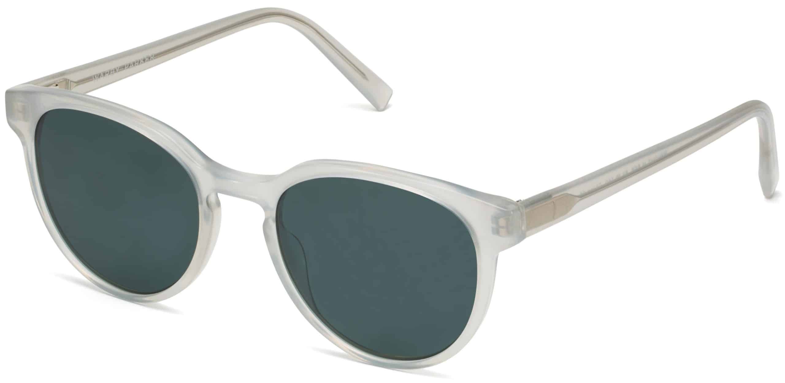 Angle View Image of Wright Sunglasses Collection, by Warby Parker Brand, in Glacier Grey Color Angle View Image of Wright Sunglasses Collection, by Warby Parker Brand, in Glacier Grey Color