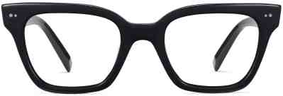 Front View Image of Beale Eyeglasses Collection, by Warby Parker Brand, in Jet Black Color