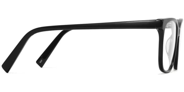 Side View Image of Hayden Eyeglasses Collection, by Warby Parker Brand, in Jet Black Color