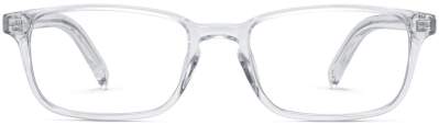 Front View Image of Hardy Eyeglasses Collection, by Warby Parker Brand, in Crystal Color