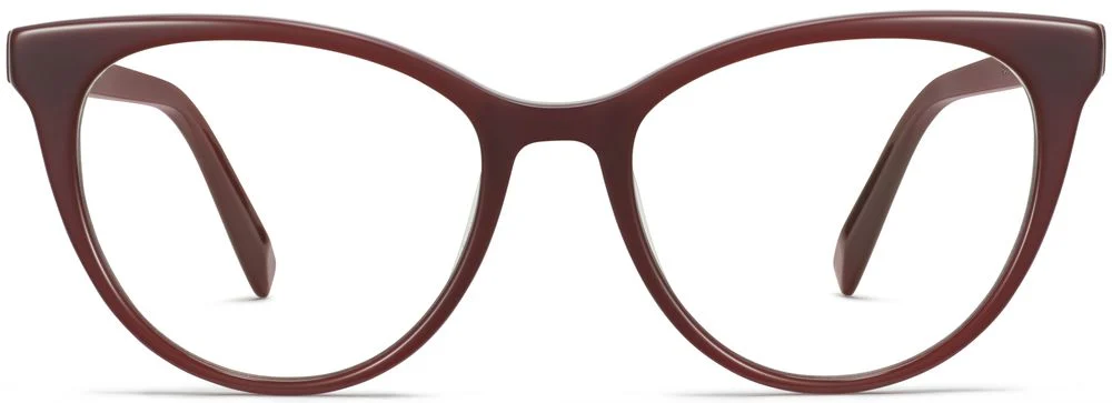Front View Image of Haley Eyeglasses Collection, by Warby Parker Brand, in Russet Red Color