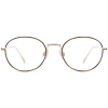 Front View Image of Colvin Eyeglasses Collection, by Warby Parker Brand, in Polished Gold with Savanna Tortoise Color