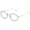Angle View Image of Colvin Eyeglasses Collection, by Warby Parker Brand, in Polished Gold with Savanna Tortoise Color