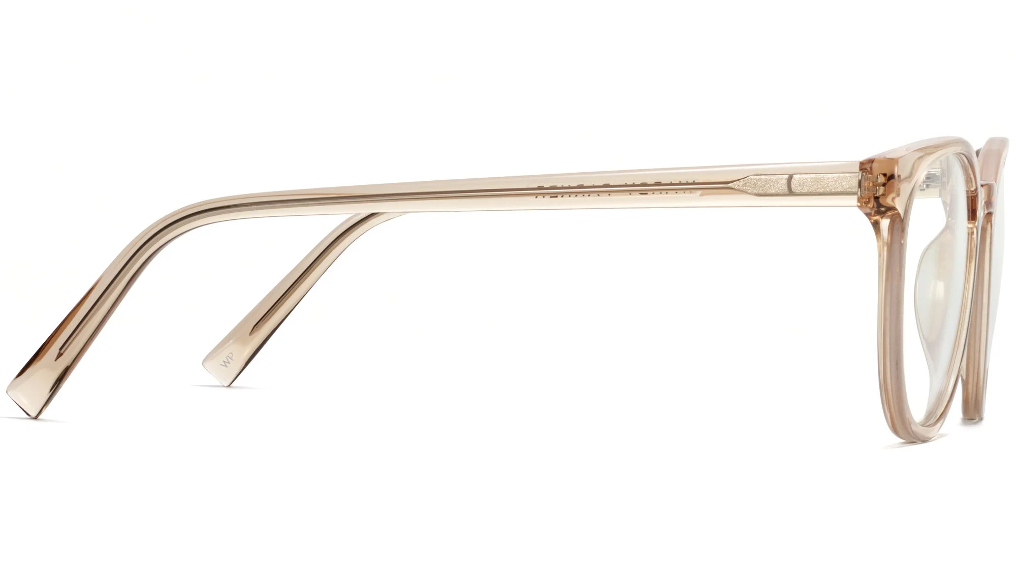 Side View Image of Gillian Eyeglasses Collection, by Warby Parker Brand, in Nutmeg Crystal Color