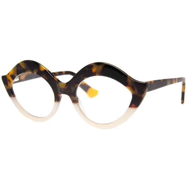 The Nile Reading Glasses Angle View Tortoise White_