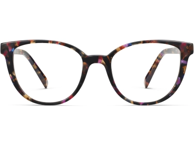 Front View Image of Elodie Eyeglasses Collection, by Warby Parker Brand, in Pink Robin Tortoise Color