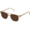 Angle View Image of Ortega Sunglasses Collection, by Warby Parker Brand, in Nutmeg Crystal Color