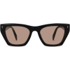 Front View Image of Liana Sunglasses Collection, by Warby Parker Brand, in Jet Black Color