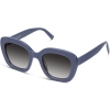 0309124e9ab1535ef5639d49e476d880090757f3 Angle View Image of Gabriela Sunglasses Collection, by Warby Parker Brand, in Denim Blue Color