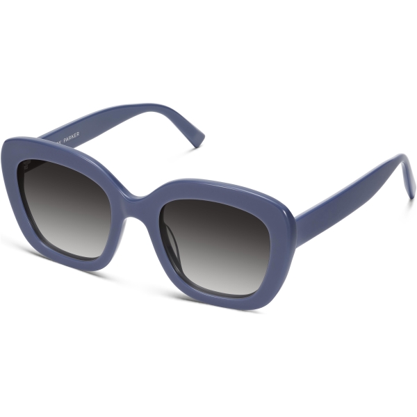 Angle View Image of Gabriela Sunglasses Collection, by Warby Parker Brand, in Denim Blue Color