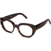 Angle View Image of Maxine Eyeglasses Collection, by Warby Parker Brand, in Cognac Tortoise Color