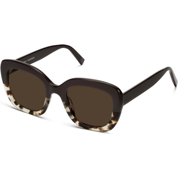 Angle View Image of Gabriela Sunglasses Collection, by Warby Parker Brand, in Ganache Tortoise Fade Color