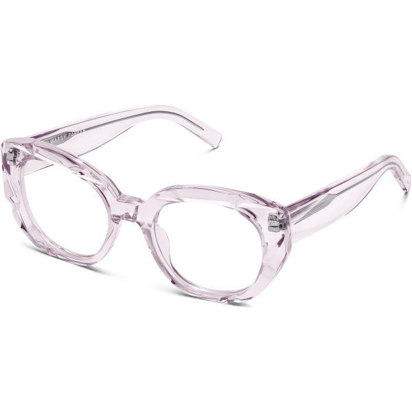 Angle View Image of Maxine Eyeglasses Collection, by Warby Parker Brand, in Aster Crystal Color